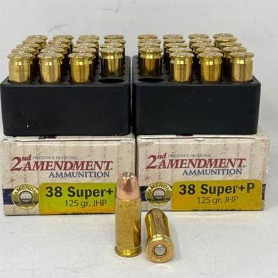 #3082 â€¢ 40 Rounds of 38 Super+P Ammo
