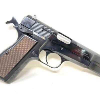 #406 â€¢ Browning Hi Power Single Action 9mm Semi-Auto Pistol
