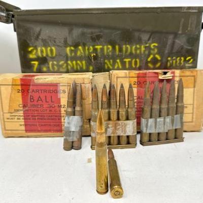#3132 â€¢ 53 Rounds of .30 M2 Ammo
