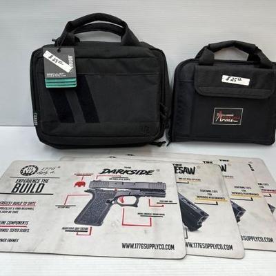 #2250 â€¢ 2 Pistol Cases and 4 Maintenance Mat
