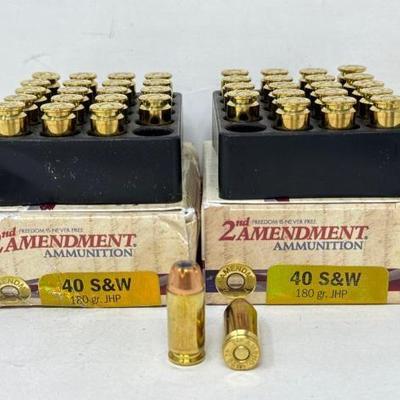 #3084 â€¢ 40 Rounds of 40 S&W Ammo
