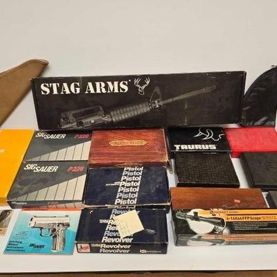 #4056 â€¢ Collection of Gun Boxes and Cases
