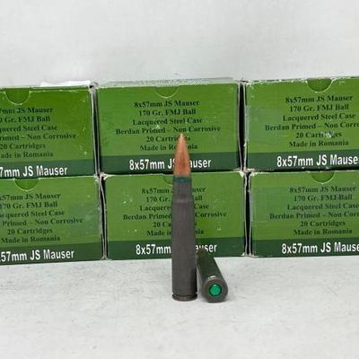 #3126 â€¢ 120 Rounds of 8x57mm Ammo
