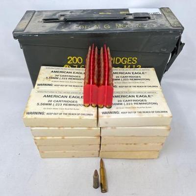 #3130 â€¢ 400 Rounds of 5.56mm .223 Remington Ammo

