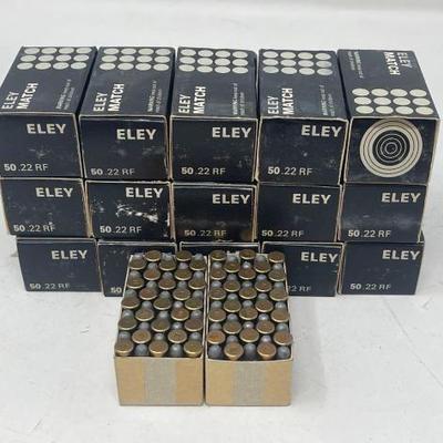 #3012 â€¢ Approx 750 Rounds of ELEY .22rf
