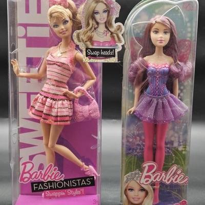 (2) NIB Barbie Dolls. Factory Sealed.