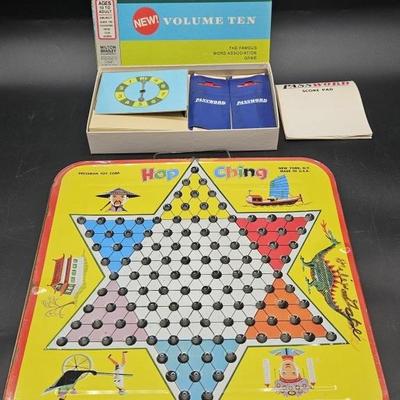2 Vtg Board Games.1962 Password & Chinese Checkers