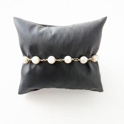 14k Gold & Freshwater Pearl Bracelet