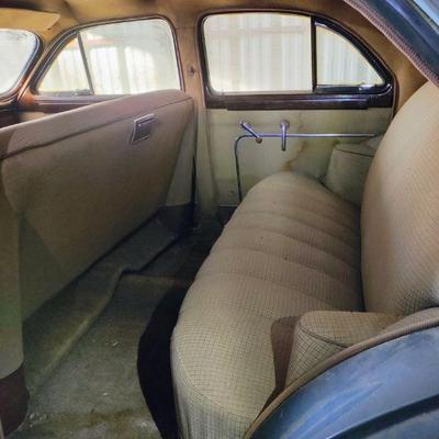 1949 Packard sedan interior back seat