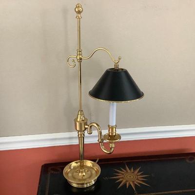 Heavy brass lamp