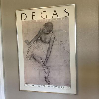 Degas framed print, Dancer, 1977