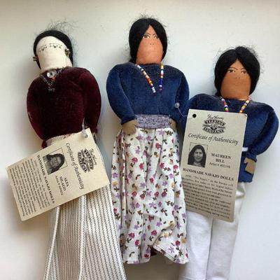 Authentic Navajo Dolls with COA
