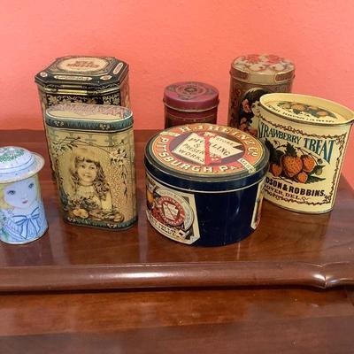 Vintage tins