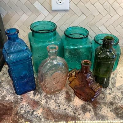 Some vintage colored glass