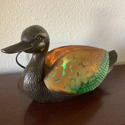 Stained glass duck lamp, Andrea by Sadek