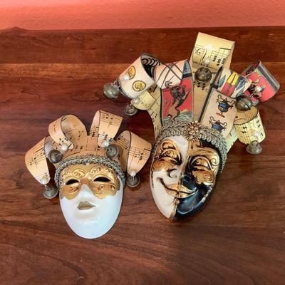 Venetian Harlequin masks