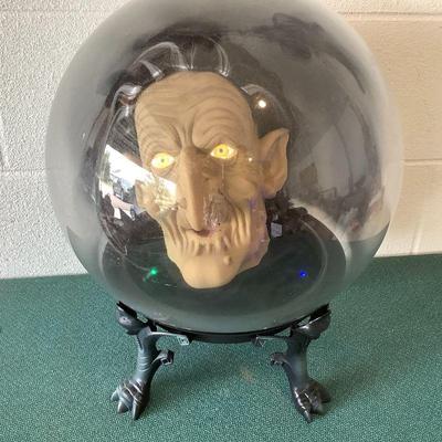 Halloween Fortune Teller Witch-Motion Activated, Moves, Lights And Talks 