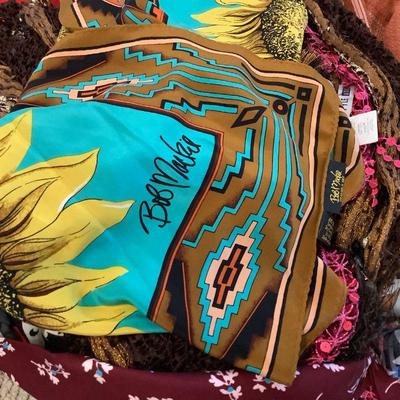 2 complete full lots of scarves, including Bob Mackie