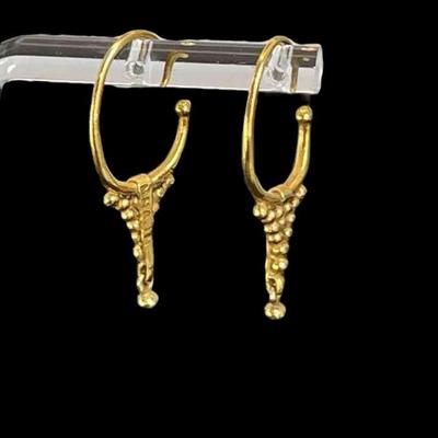 14K Gold MMA Earrings 