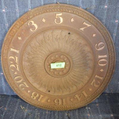 elevator floor dial (no arrow)