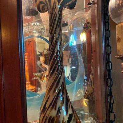 Very Tall Fenton Glass Vase