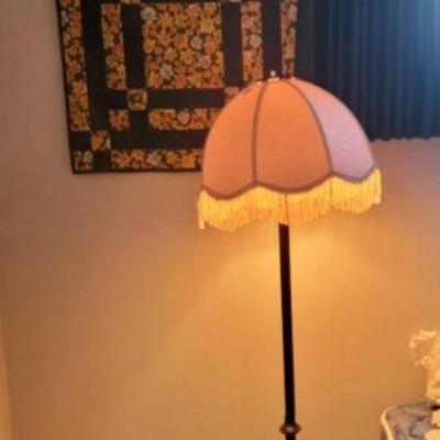Floor lamp and swanky shade to fit