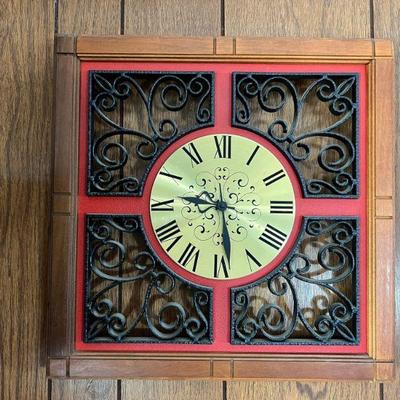 Red & Black Vintage Clock