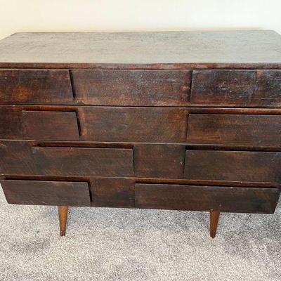 Gio Ponti For M. Singer & Sons Brutalist Mid Century Dresser - Smaller