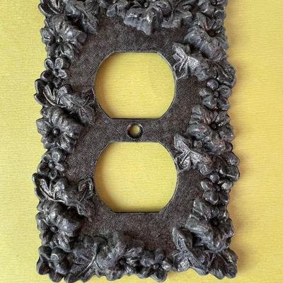 Floral Motif Electrical Outlet Cover