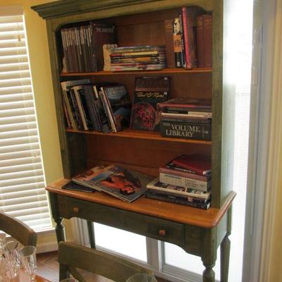 Pier-1 French country dining hutch & great books!