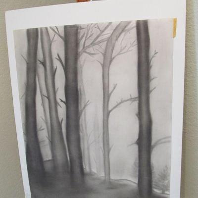 Several vintage hand-painted/drawn art pieces by a local Dallas artist. (Unframed)