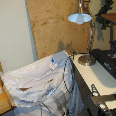 VARIDESK - stand or sit while working your option. Vintage 1980s drafting table & art supplies