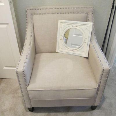 Wonderful chair w/ metal stud accents