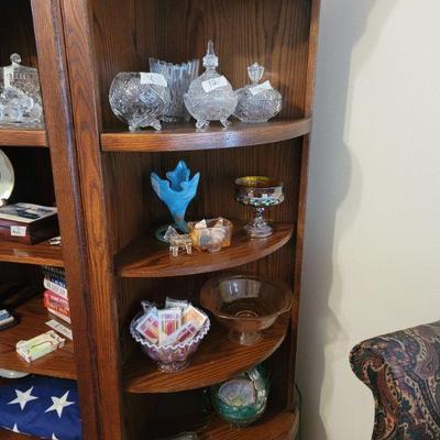 Crystal, Carnival Glass, Pink Depression Glass, Fenton, Military Metals