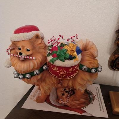 Danbury Mint Christmas Pomeranian