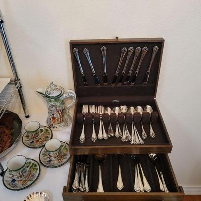 Vintage Chocolate Set, Community Silverware Set