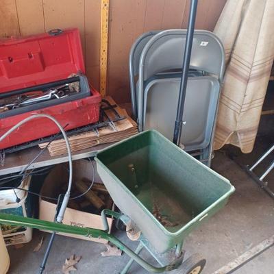 Speaker and folding chairs
