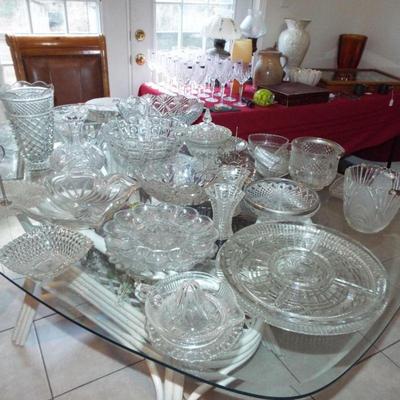 ANTIQUE VINTAGE CUT, PRESSED CUT AND PRESSED GLASS
