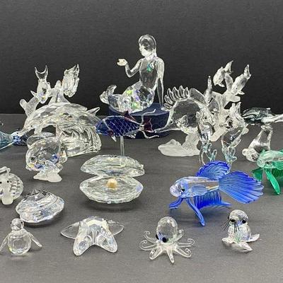 Swarovski aquatic figures