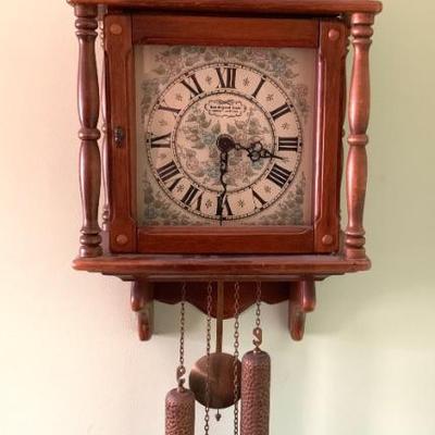New England weight driven wall clock