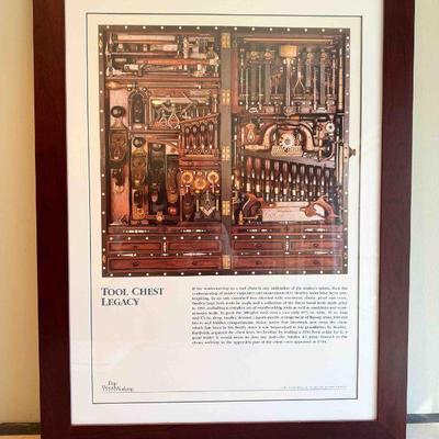 Studley Tool Chest Poster 33â€ x 25â€, professionally framed, Excellent