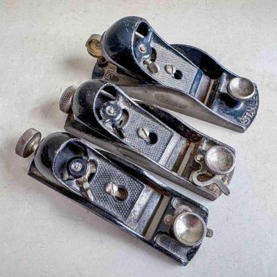 Block Planes: Stanley No. 60 Â½, Stanley 9 Â¼, Millers Falls No. MF 56, Good