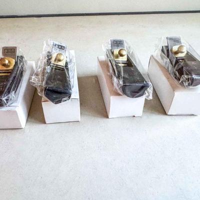(lot) miniature Ebony Planes, various sole configurations, New