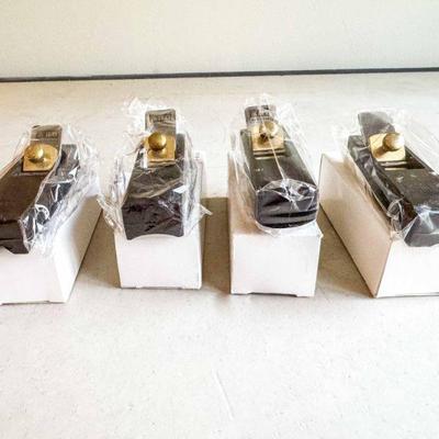 (lot) miniature Ebony Planes, various sole configurations, New