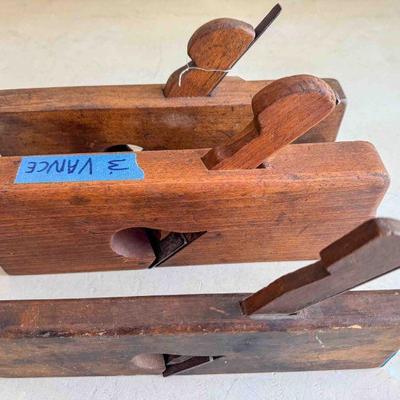 (lot) Wood Rabbet Planes, skew blades, various makers and sizes, Good