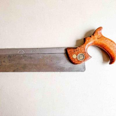 J. Taylor & Sons open-tote 10â€, 16-point, sharp Back Saw Good+