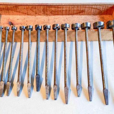 set of 15 BGI co. Forstner bits for bit brace, 5/16â€ to 1 3/8â€, Good