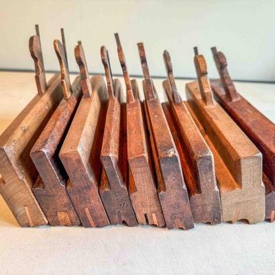 (lot)  Beading Planes, 1/8â€ to Â¾â€, various makers, Fair to Good