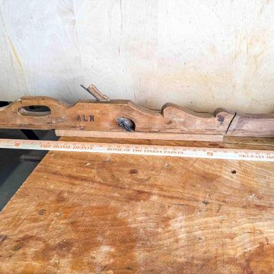 37â€ wood Rabbet Plane, craftsman made, Good