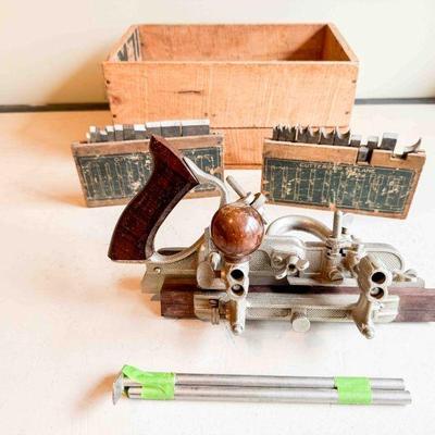 Craftsman 3728 Combination Plane (same as Stanley No 45), in wood box, Good+